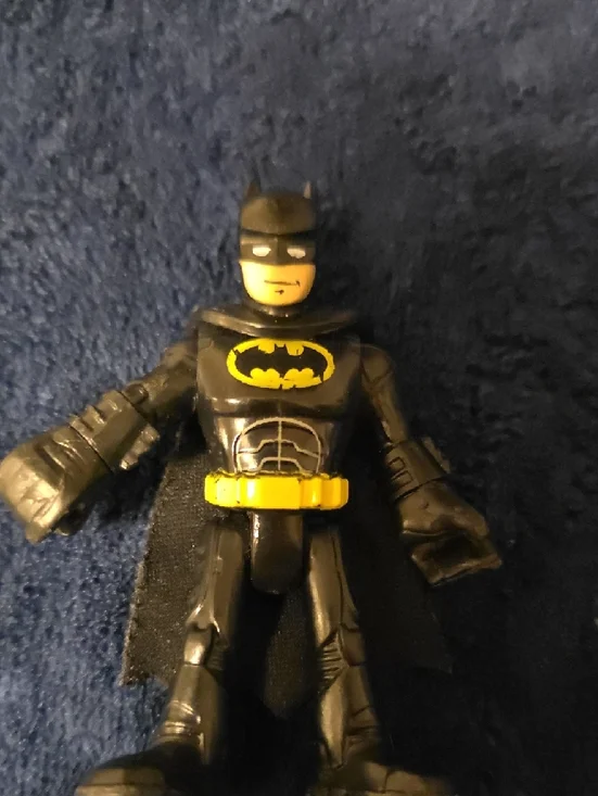 Batman Dual Action Mini Figures - Black, Blue & Yellow Accents - Picture 3 of 3